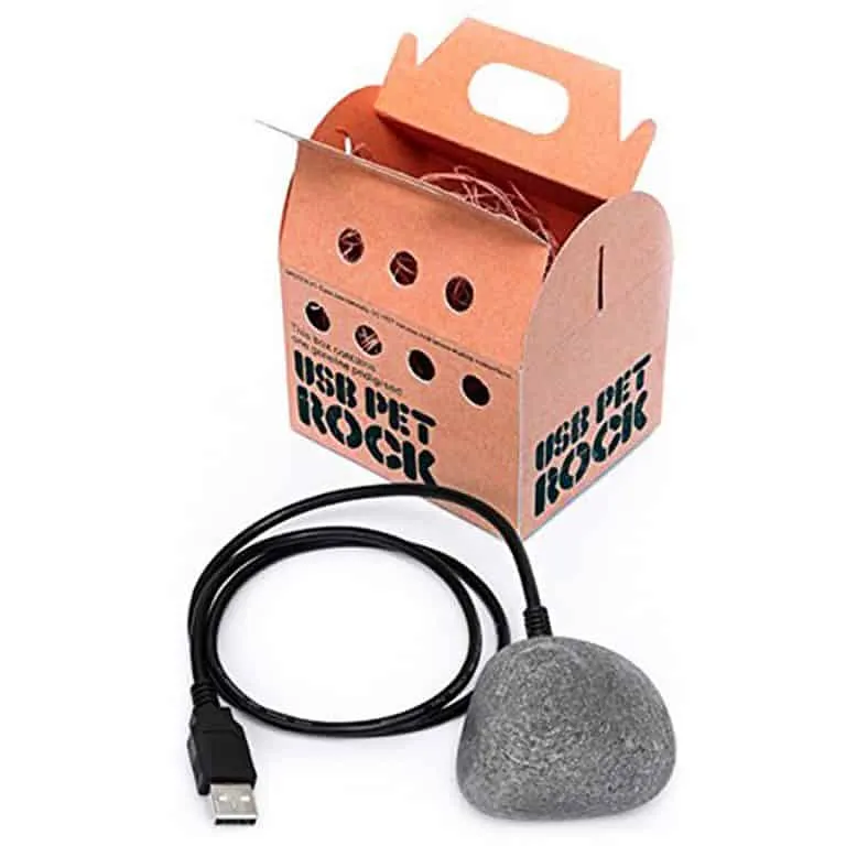 USB Pet Rock - A rock with a USB plug. Dumbest thing ever—buy it!